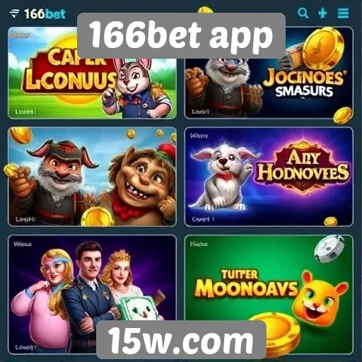 Comparativo de jogos disponíveis no 166bet app